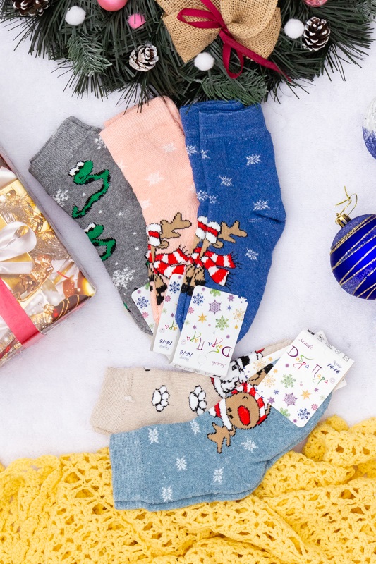 Шкарпетки дитячі "Новорічні" (зима)